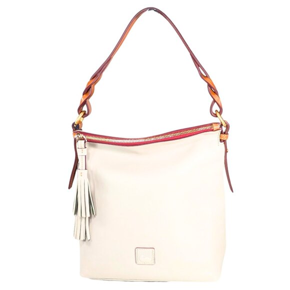 Dooney & Bourke NWT Florentine Randy Ivory Ecru Leather Shoulder Bag - Picture 1 of 11